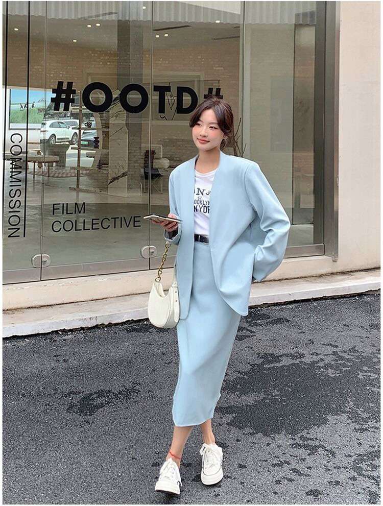 フォーマルスーツ シンプルオーバーサイズジャケットセットアップ