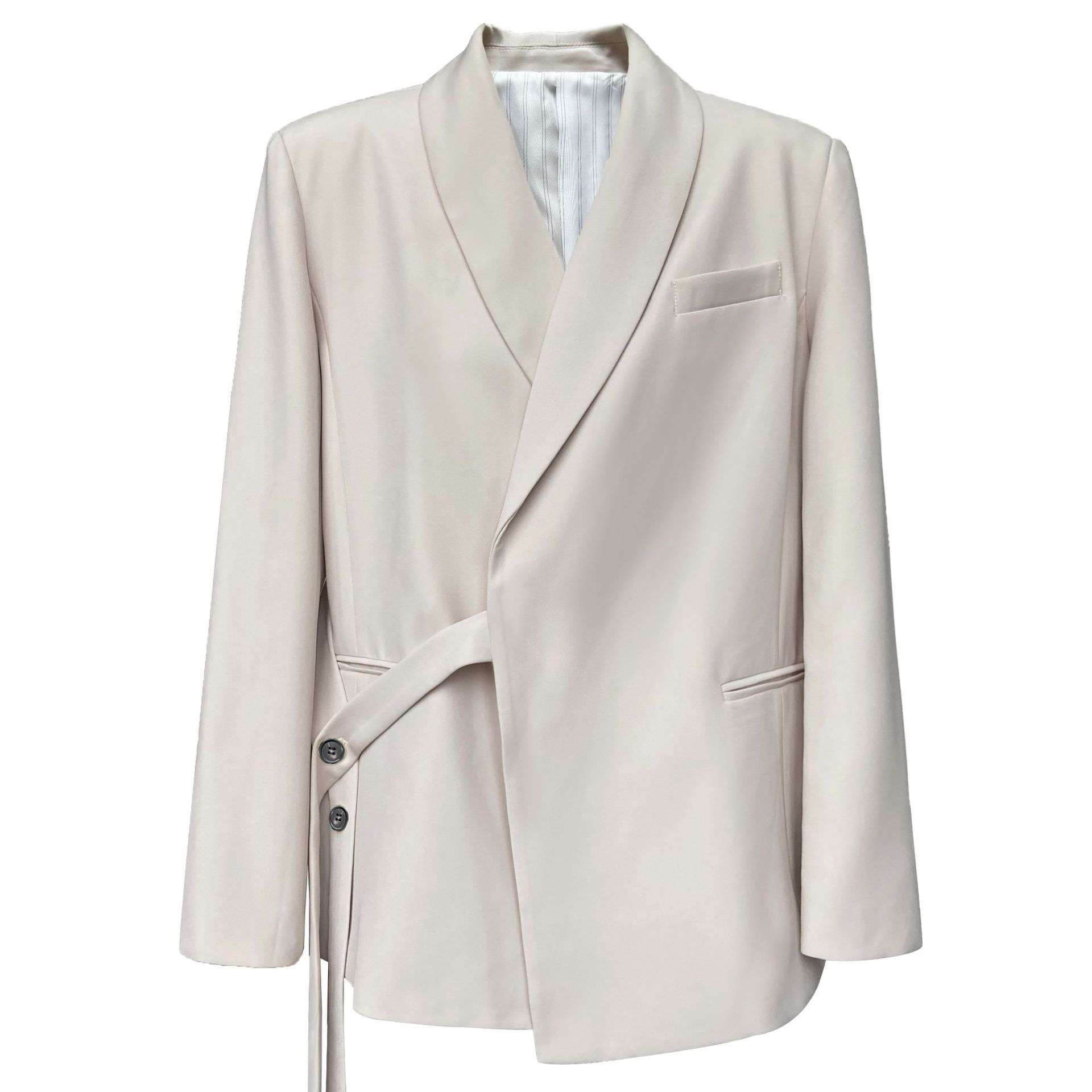 フォーマルスーツ エレガントベルト付きテーラードジャケット