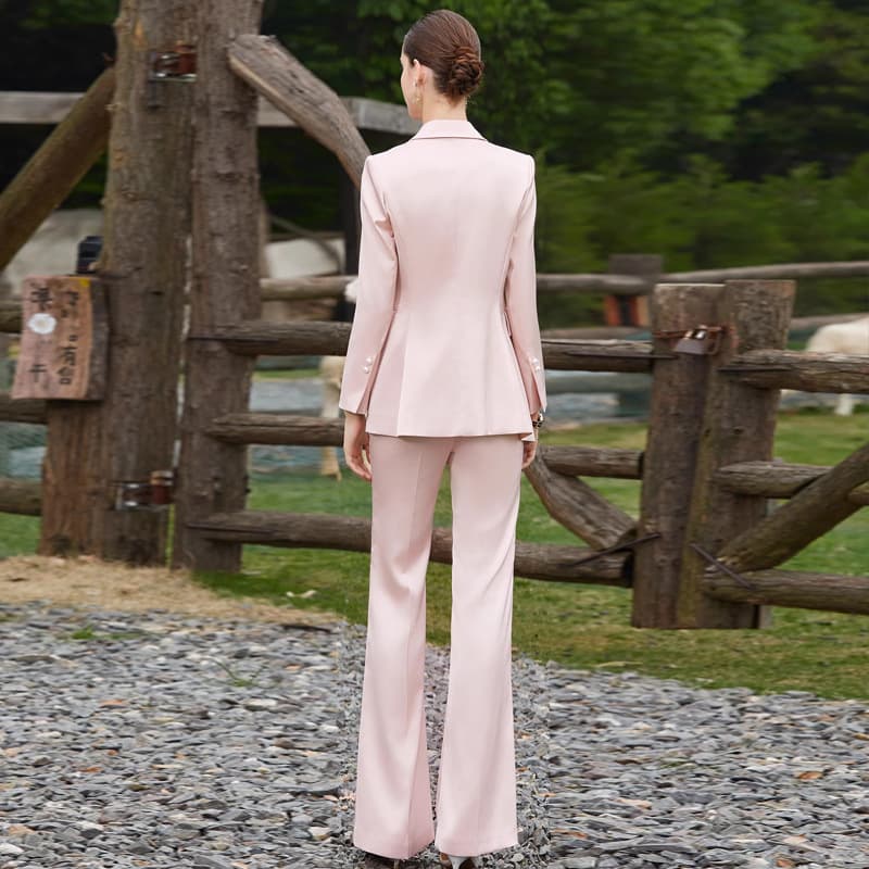 フォーマルスーツ アシンメトリーデザインスリムパンツスーツ