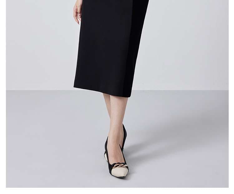 フォーマルスーツ パール付きリボンタイ ベルベットワンピース