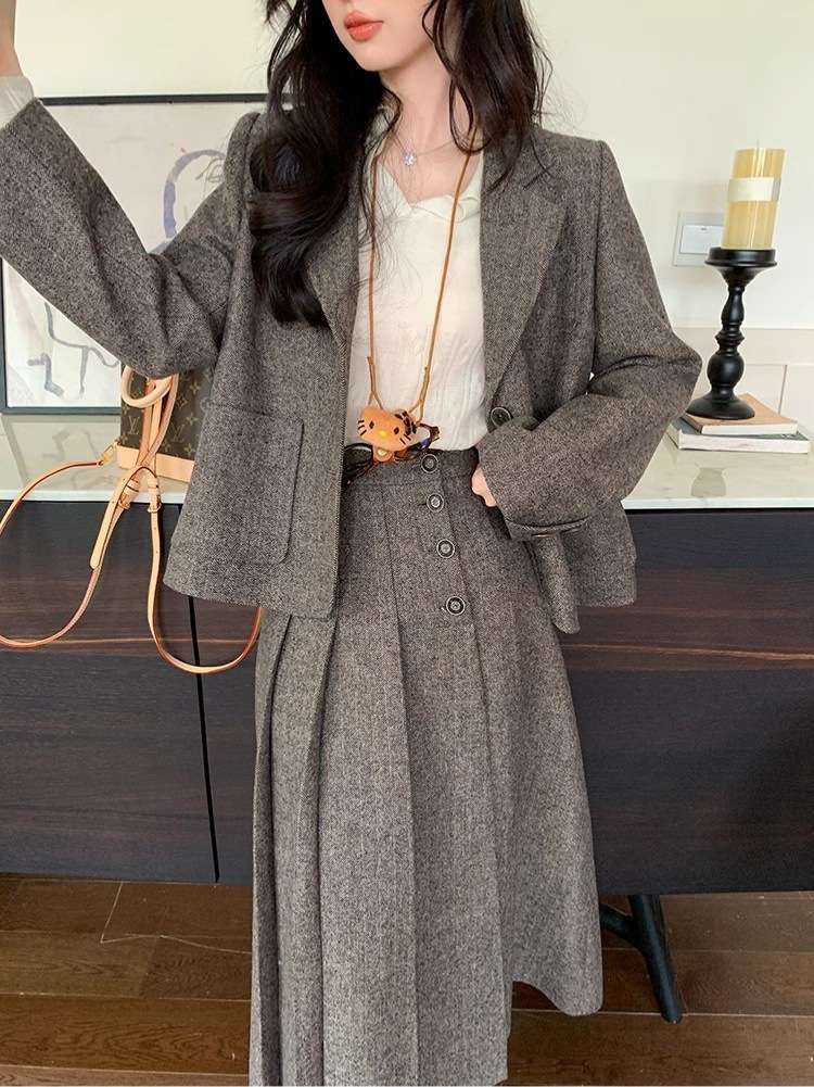 フォーマルスーツ クラシックツイードスーツセット