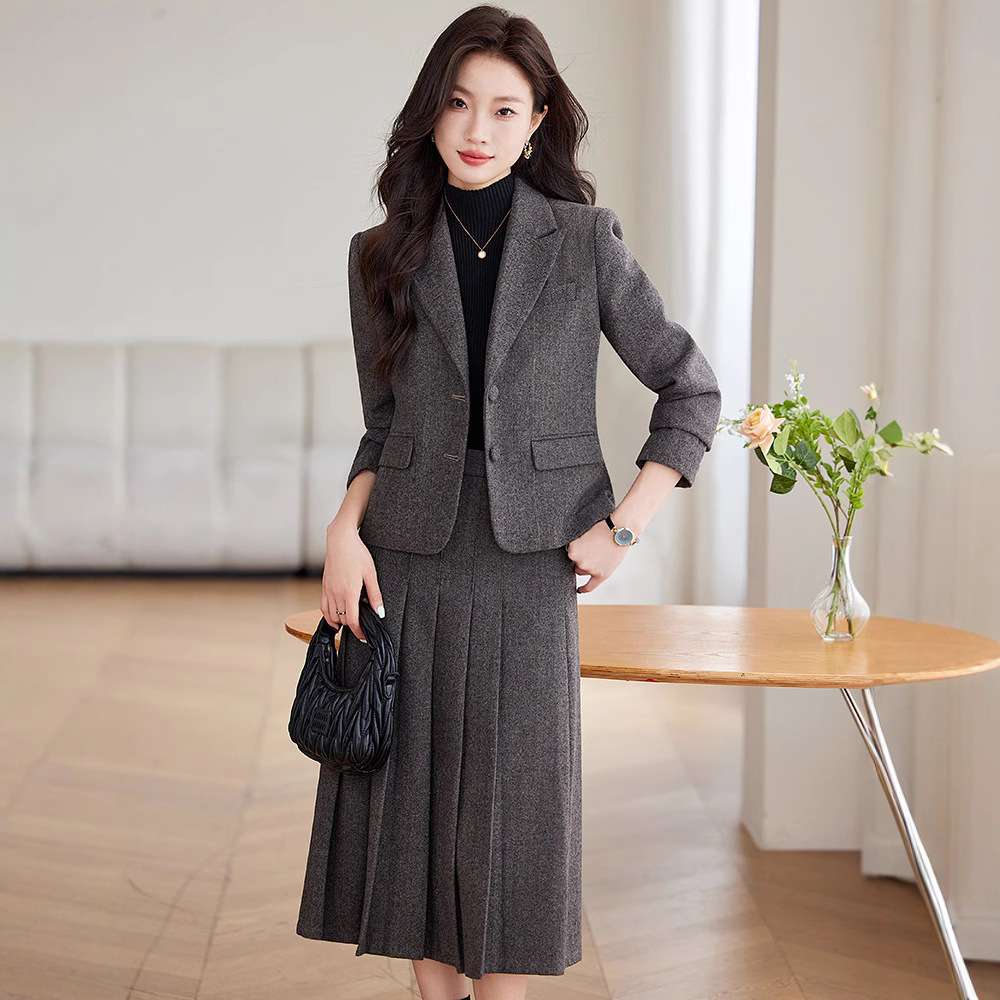 フォーマルスーツ なめらかツイードセットアップスーツ