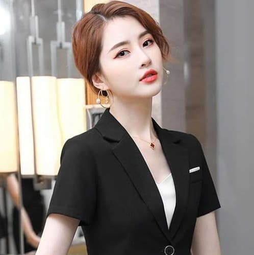 フォーマルスーツ エレガントショートスリーブスーツセット