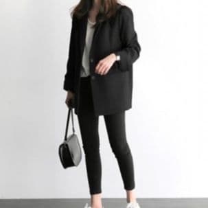 フォーマルスーツ 上品テーラードジャケット レディース黒