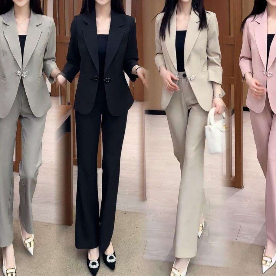 フォーマルスーツ エレガントオフィスパンツスーツ