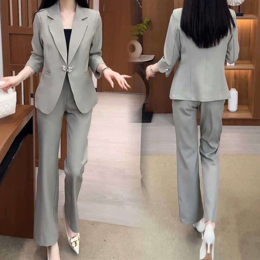 フォーマルスーツ エレガントオフィスパンツスーツ