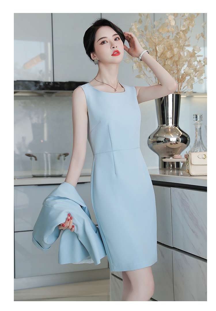 フォーマルスーツ エレガントノースリーブワンピーススーツ