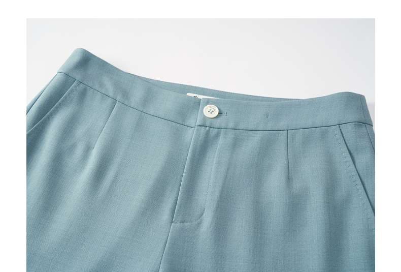 フォーマルスーツ エレガントミントグリーン レディースパンツスーツ