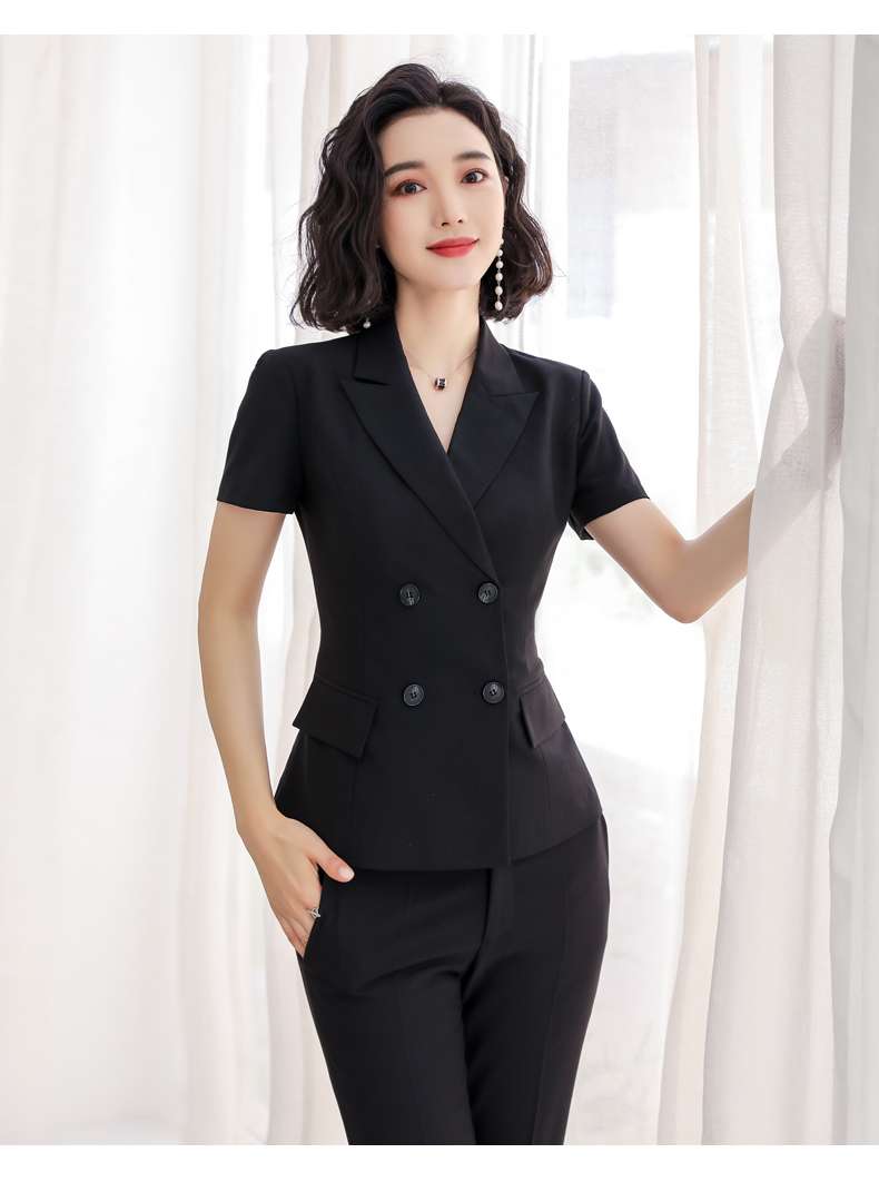 フォーマルスーツ エレガントオフィスレディ ブラックスーツセット
