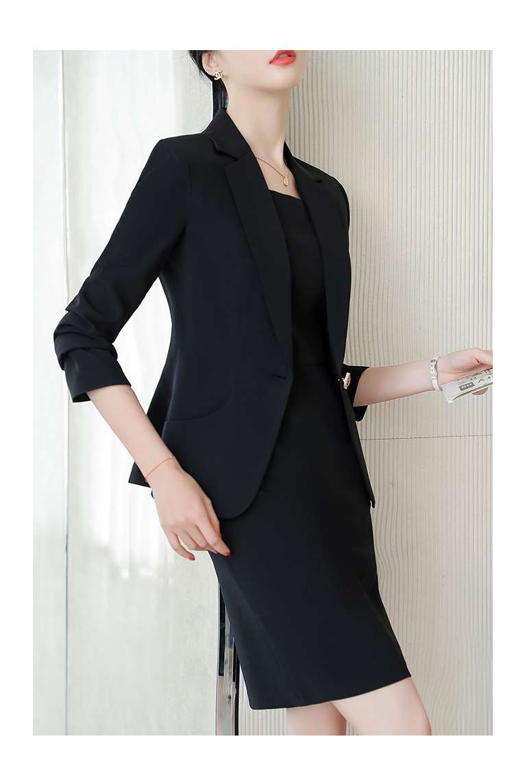 フォーマルスーツ エレガントノースリーブワンピーススーツ
