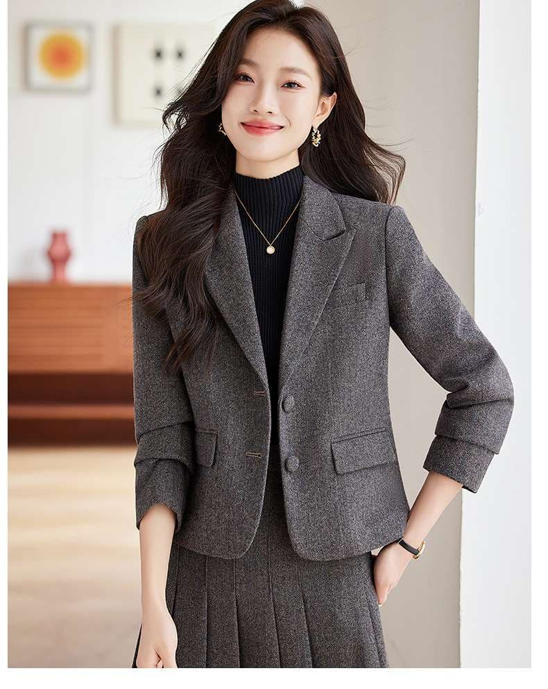 フォーマルスーツ なめらかツイードセットアップスーツ