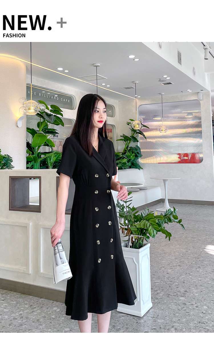 フォーマルスーツ エレガントダブルブレストワンピース