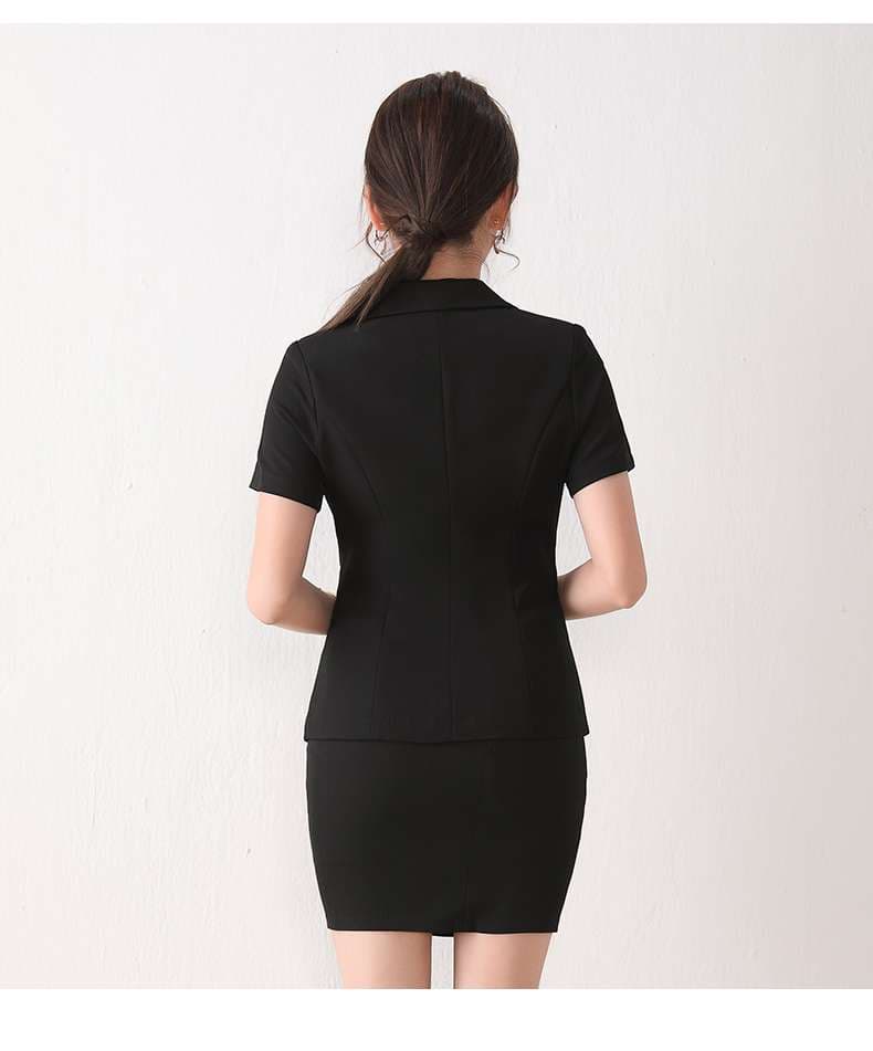 フォーマルスーツ エレガントビジネス半袖スーツセット