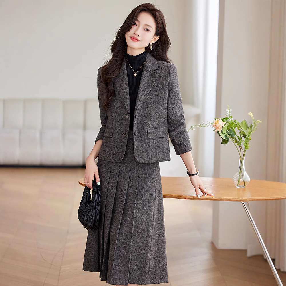 フォーマルスーツ なめらかツイードセットアップスーツ