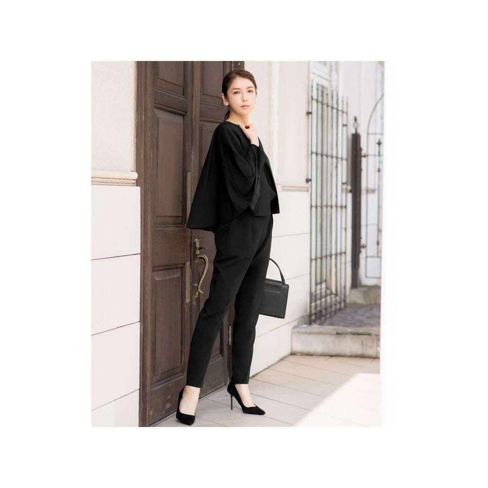 フォーマルスーツ エレガントオールブラックフォーマルセット