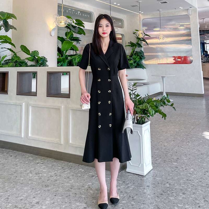 フォーマルスーツ エレガントダブルブレストワンピース