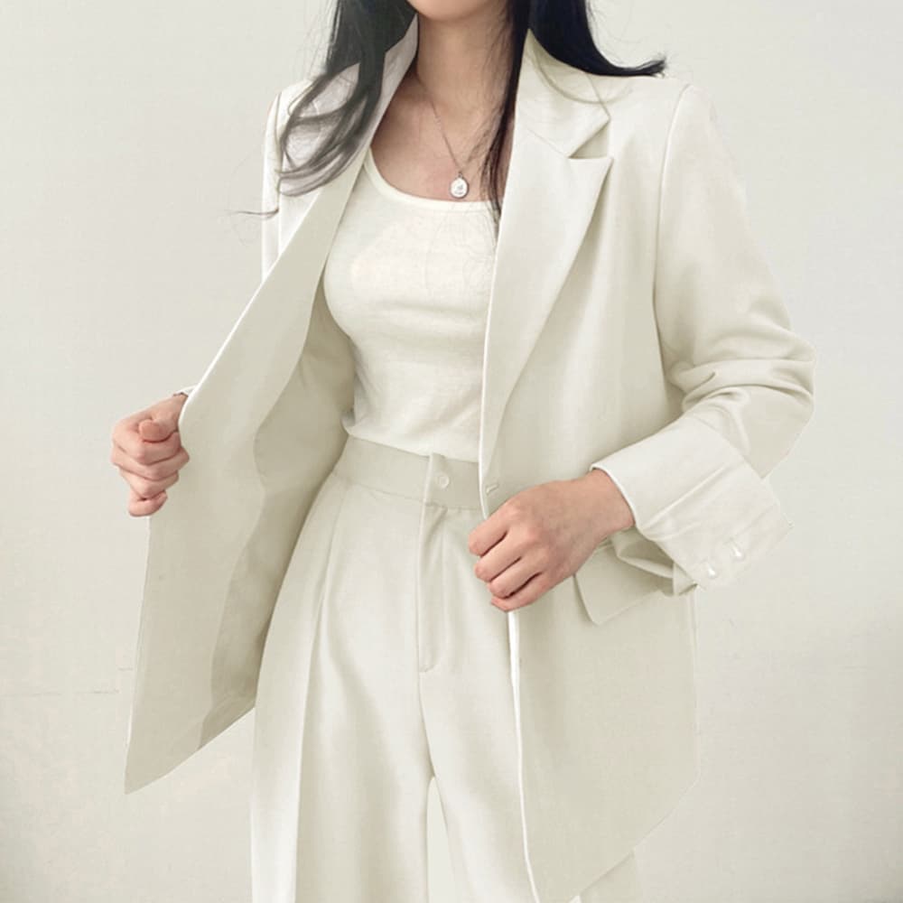 フォーマルスーツ 上品テーラードジャケット ワイドパンツスーツ上下セット