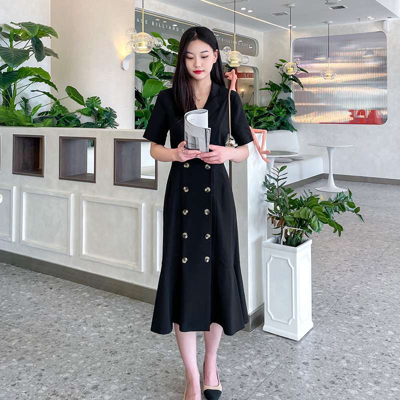 フォーマルスーツ エレガントダブルブレストワンピース