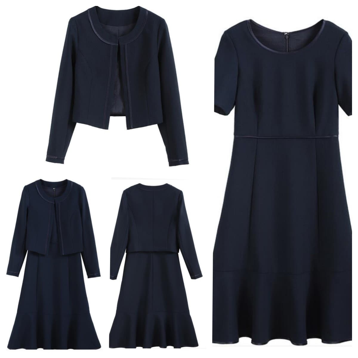 フォーマルスーツ 卒園式卒業式対応エレガントジャケットワンピース