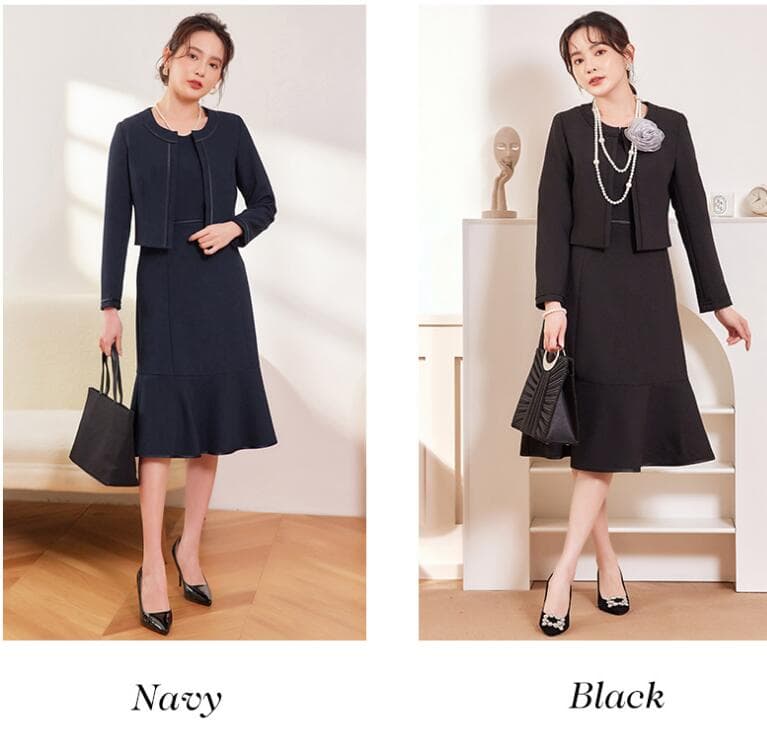 フォーマルスーツ 卒園式卒業式対応エレガントジャケットワンピース