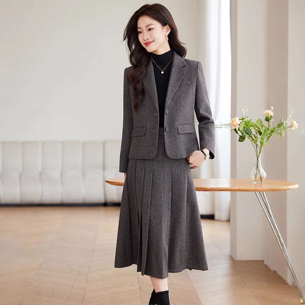 フォーマルスーツ なめらかツイードセットアップスーツ