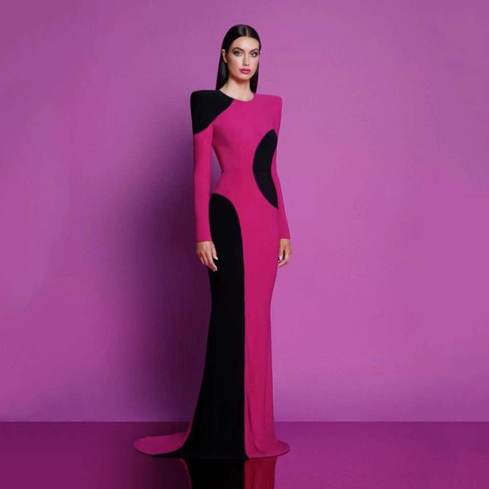 フォーマルスーツ 曲線美際立つ ロングドレス