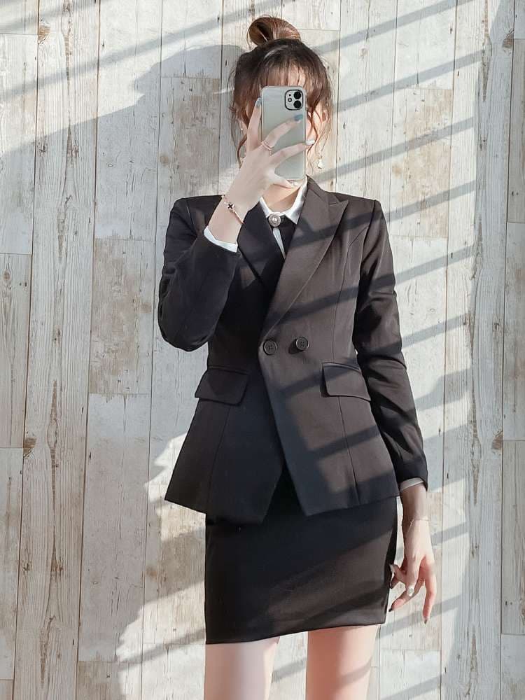 フォーマルスーツ エレガントビジネスレディーススーツセット