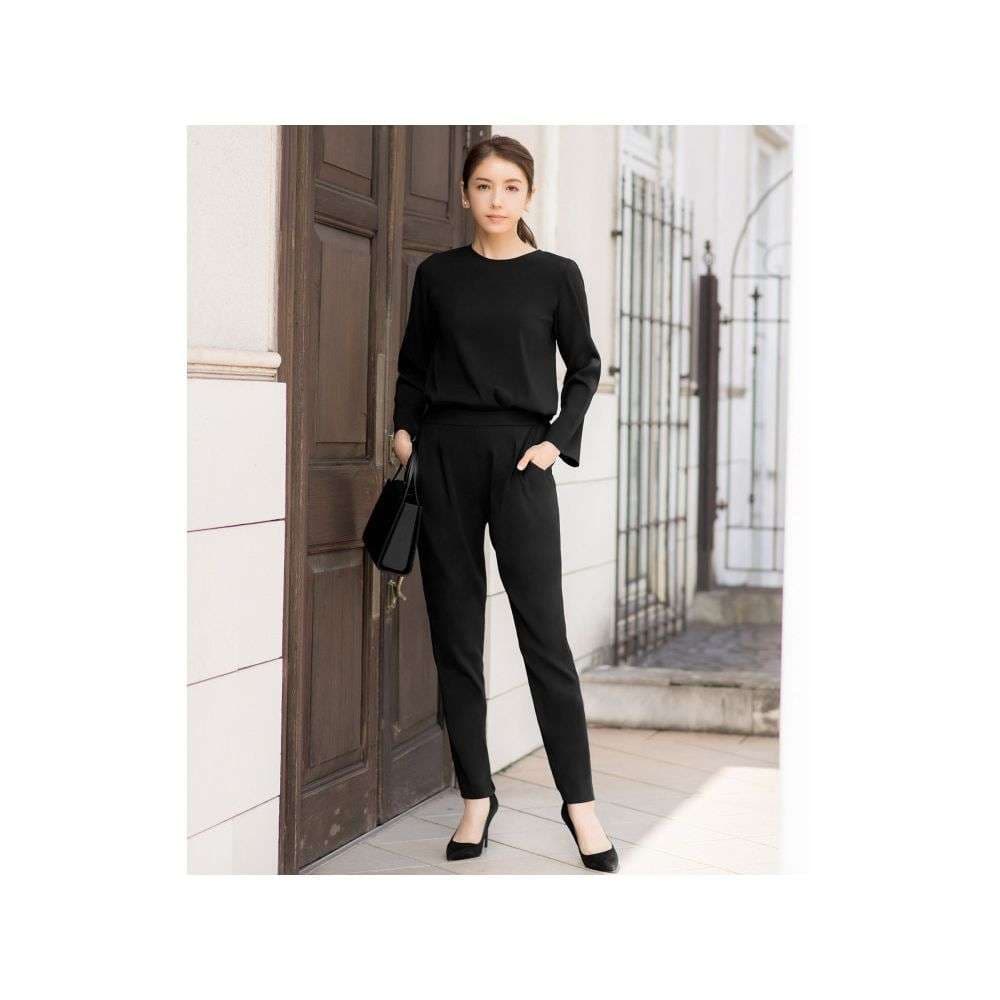 フォーマルスーツ エレガントオールブラックフォーマルセット