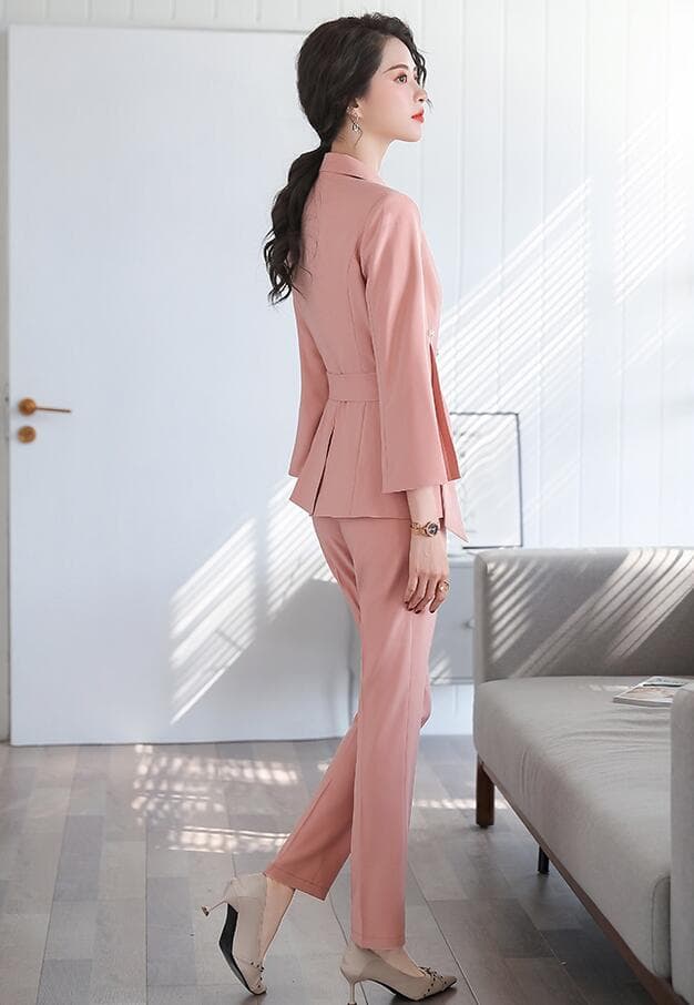 レディース フレアスリーブ フォーマルスーツ 上下セット