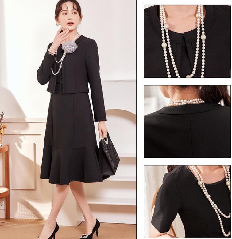 フォーマルスーツ 卒園式卒業式対応エレガントジャケットワンピース