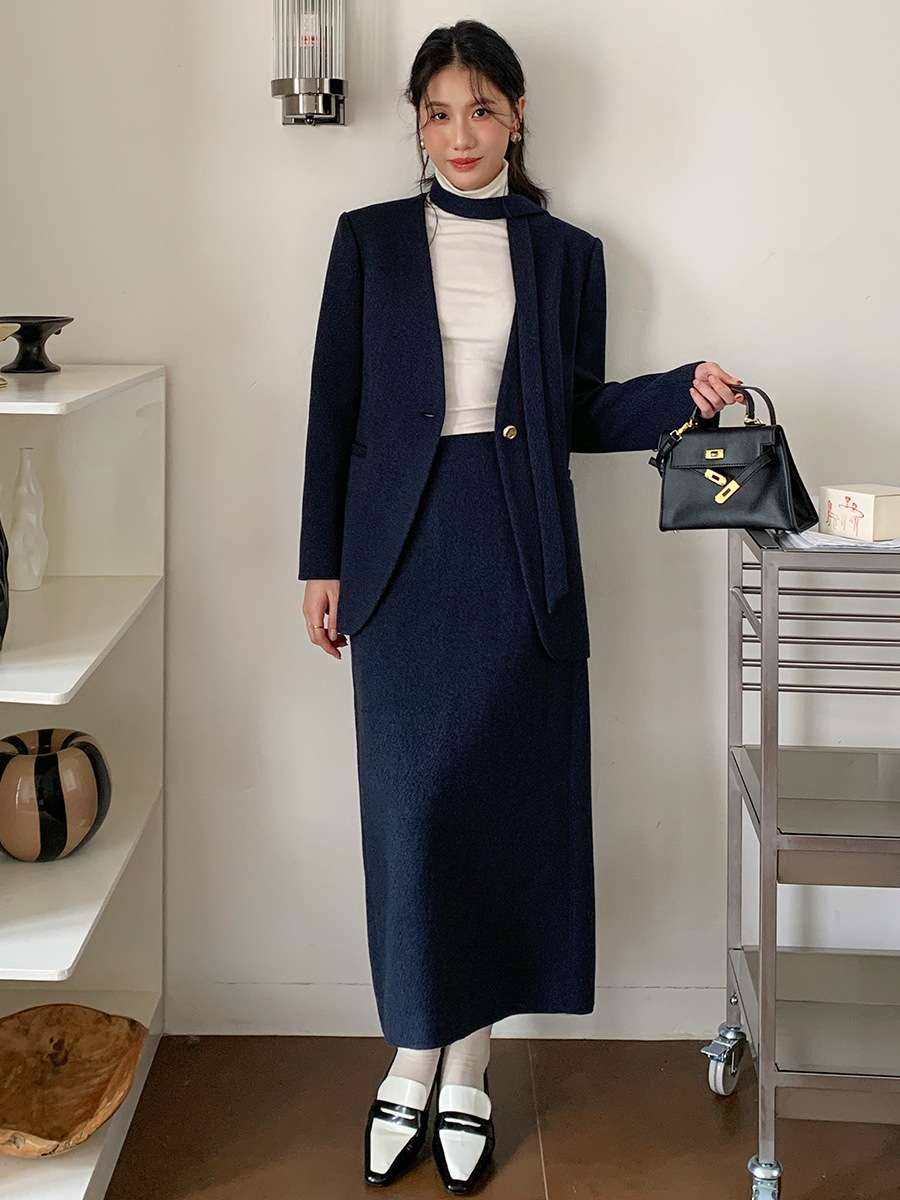 フォーマルスーツ テーラードセットアップ スーツ ロング丈