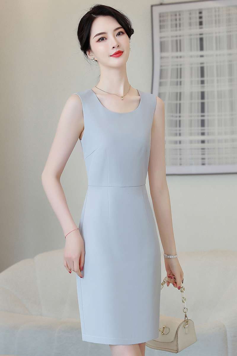 フォーマルスーツ エレガントノースリーブワンピーススーツ