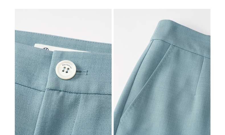 フォーマルスーツ エレガントミントグリーン レディースパンツスーツ