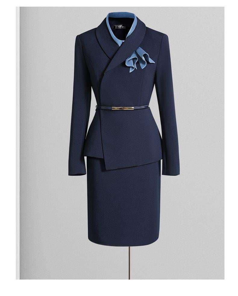 フォーマルスーツ フロントクロス ペプラム スーツ フォーマル