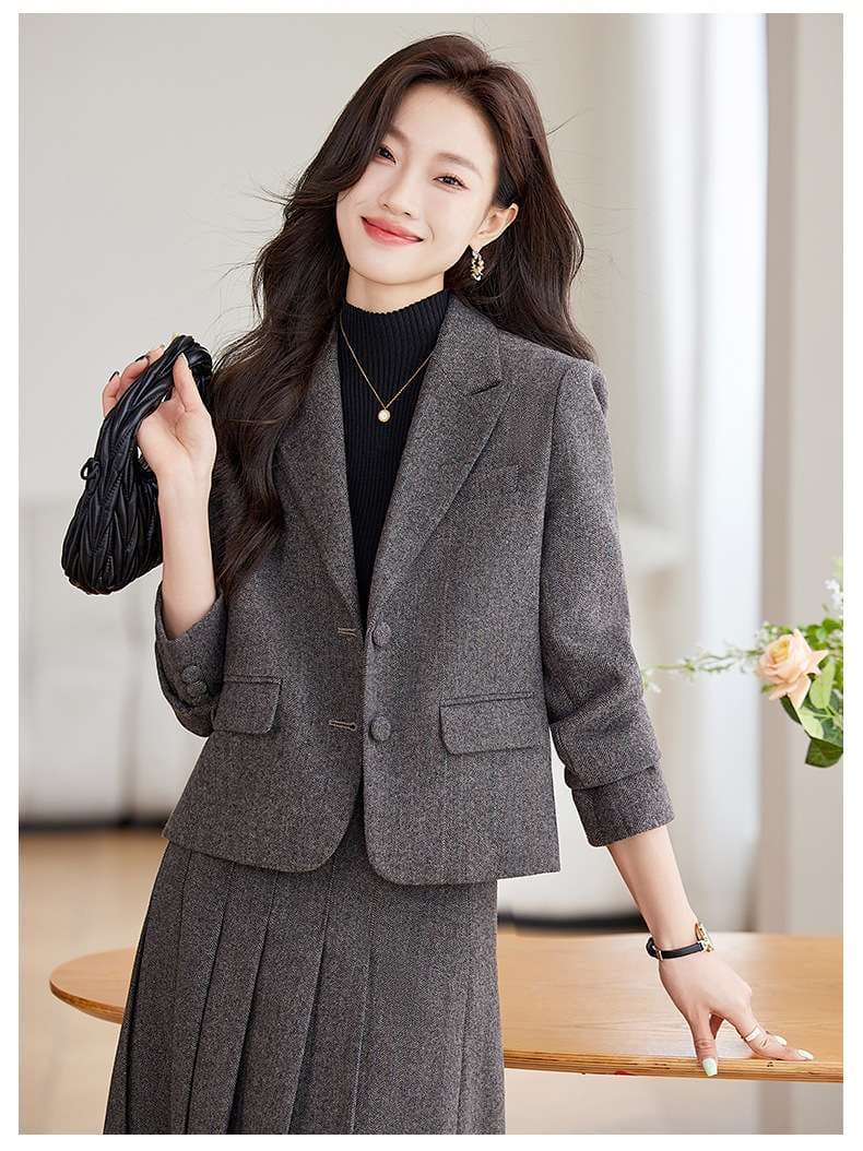 フォーマルスーツ なめらかツイードセットアップスーツ