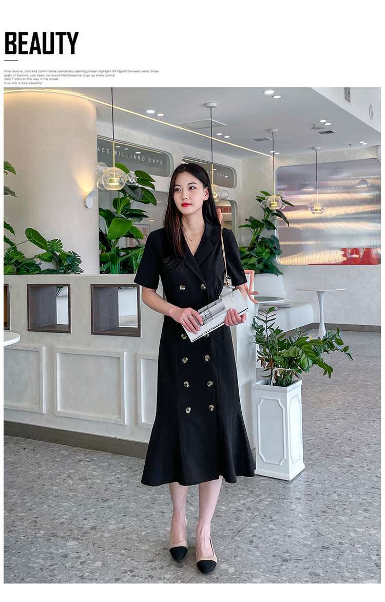 フォーマルスーツ エレガントダブルブレストワンピース