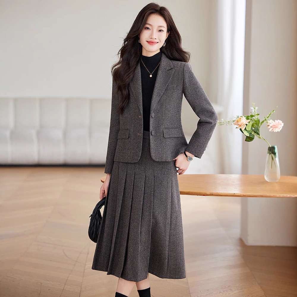 フォーマルスーツ なめらかツイードセットアップスーツ