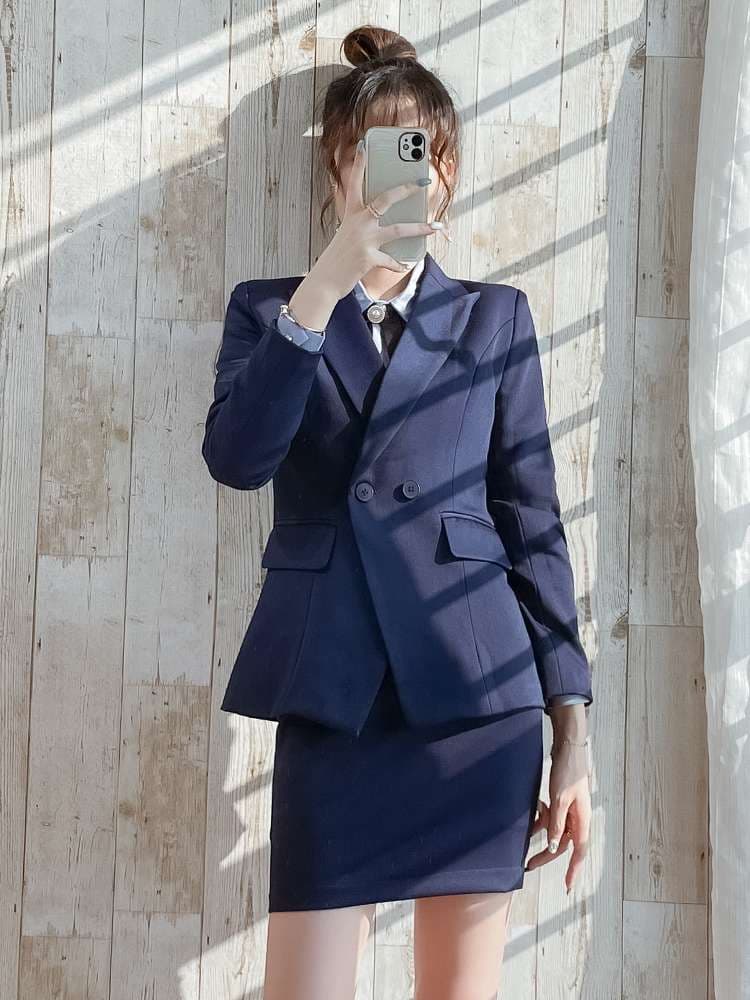 フォーマルスーツ エレガントビジネスレディーススーツセット