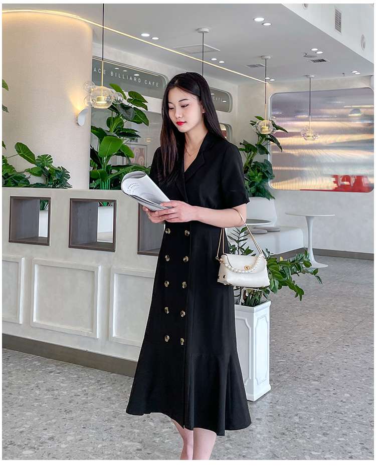 フォーマルスーツ エレガントダブルブレストワンピース