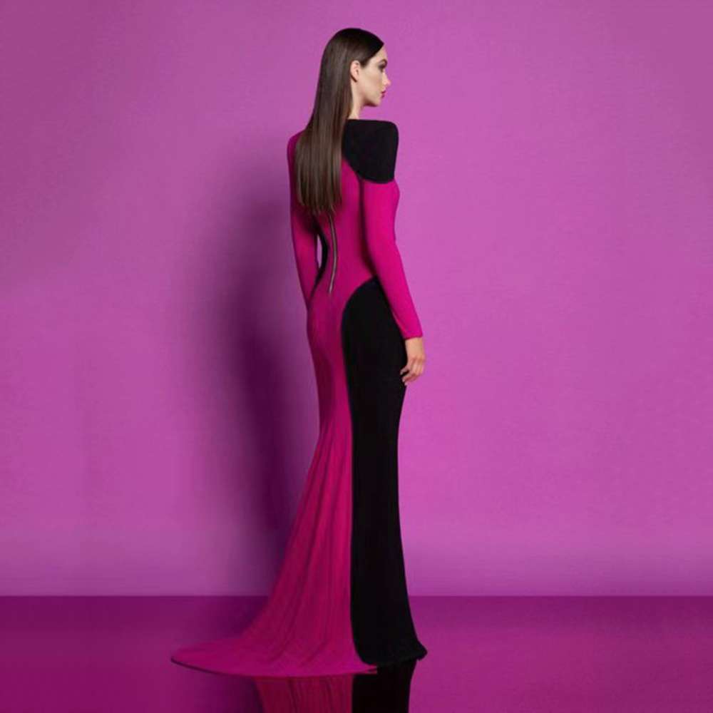 フォーマルスーツ 曲線美際立つ ロングドレス