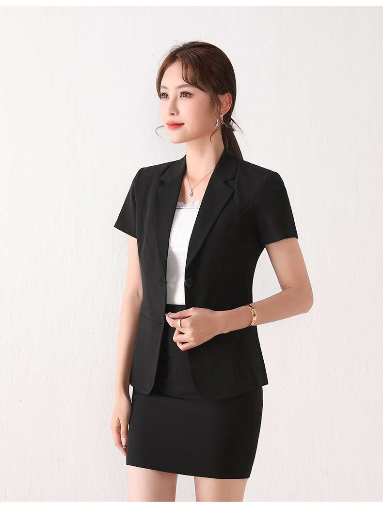 フォーマルスーツ エレガントビジネス半袖スーツセット