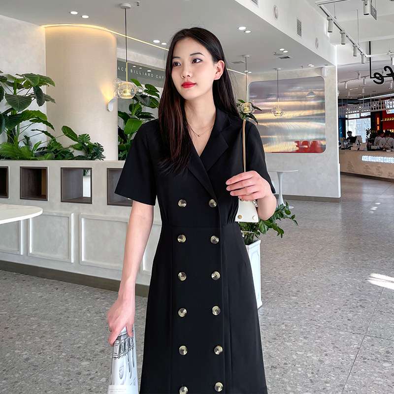 フォーマルスーツ エレガントダブルブレストワンピース