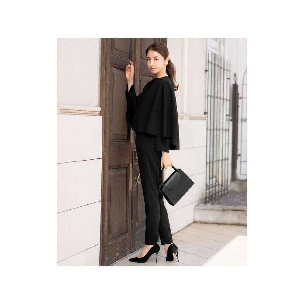 フォーマルスーツ エレガントオールブラックフォーマルセット