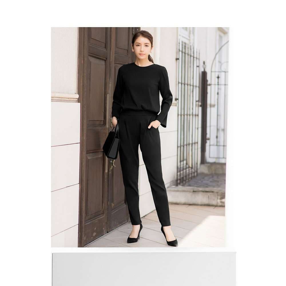 フォーマルスーツ エレガントオールブラックフォーマルセット