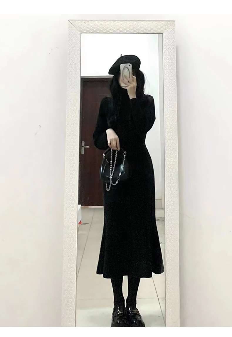 フォーマルスーツ スリムフィットロングワンピース