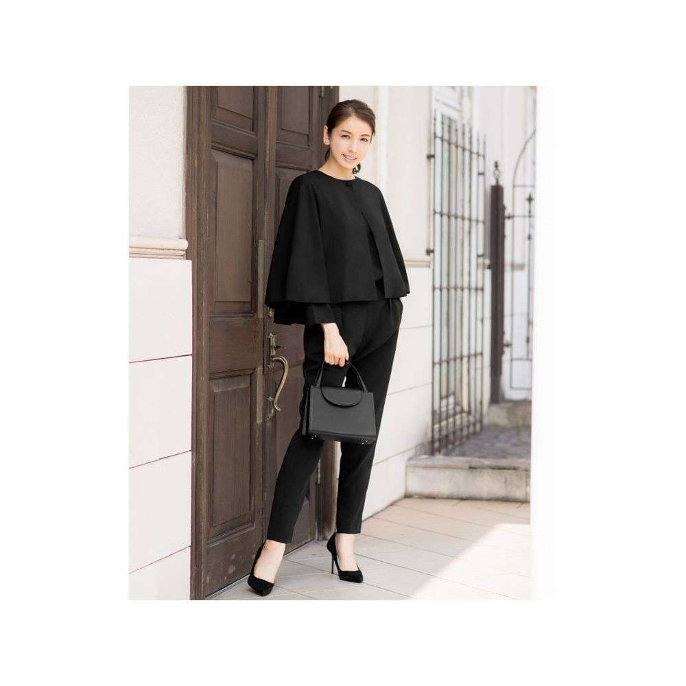 フォーマルスーツ エレガントオールブラックフォーマルセット