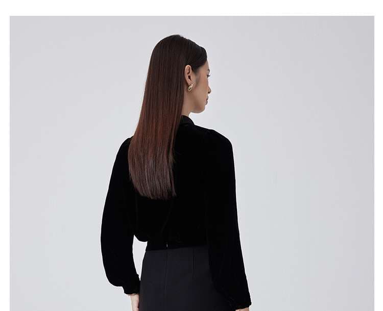 フォーマルスーツ パール付きリボンタイ ベルベットワンピース