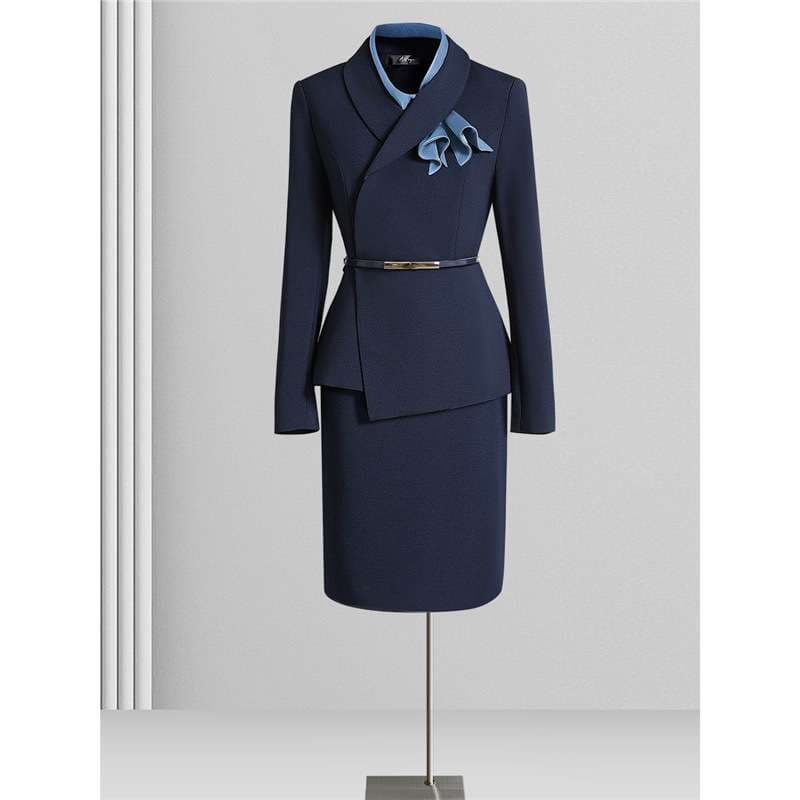 フォーマルスーツ フロントクロス ペプラム スーツ フォーマル