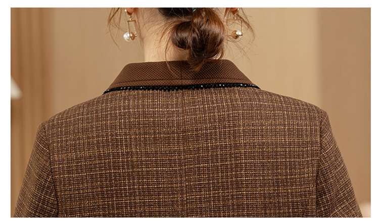 フォーマルスーツ チェック柄ジャケット ドレス セットアップ