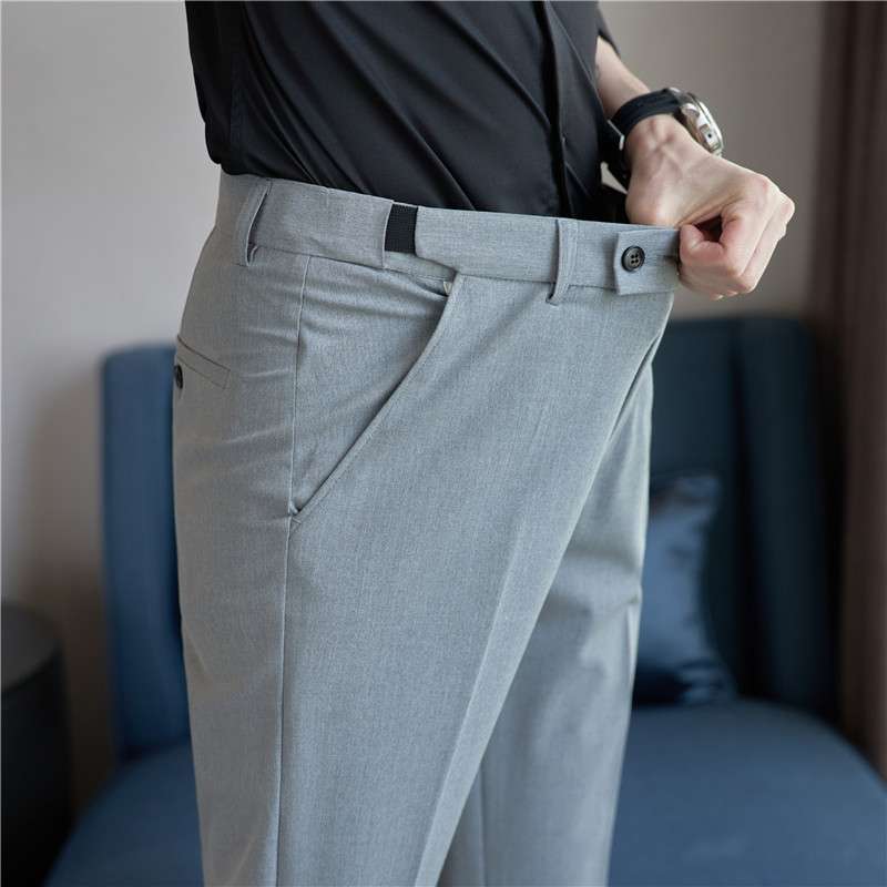 フォーマルスーツ スリムフィット ストレッチビジネススラックス